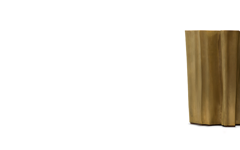 SEQUOIA | Tavolino in ottone dal design moderno by BRABBU